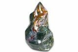 Polished Cosmic Jasper Flame Sculpture - Madagascar #383888-1